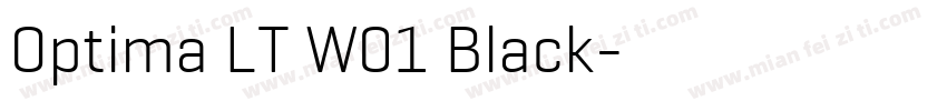 Optima LT W01 Black字体转换
